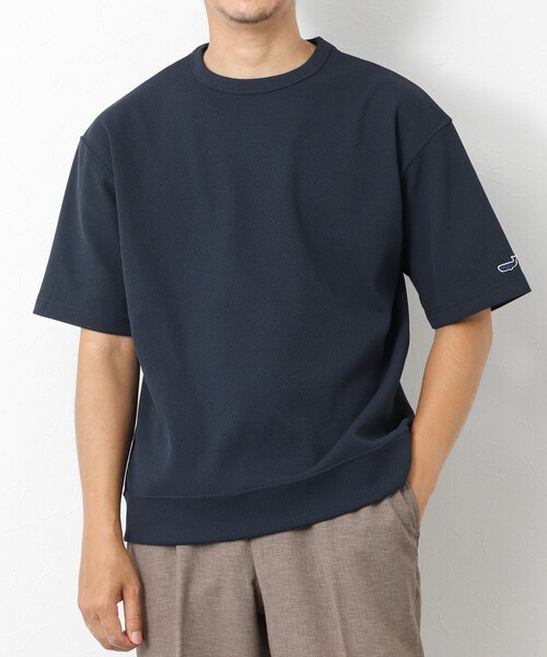 NOLLEY’S(ノーリーズ)の「【IRM】《吸水速乾/UVカット》超軽量ワッフル クジラT 25SS(Tシャツ/カットソー・メンズ・ホワイト/ベージュ/ネイビー・S/M/L/XL)」の3枚目の写真