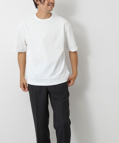NOLLEY’S(ノーリーズ)の「【IRM】《吸水速乾/UVカット》超軽量ワッフル クジラT 25SS(Tシャツ/カットソー・メンズ・ホワイト/ベージュ/ネイビー・S/M/L/XL)」の5枚目の写真