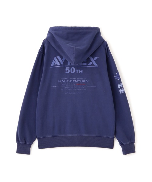 Eveの日 青フーディパーカー aimoha パーカー 畦編みニット フーディー ニットパーカー