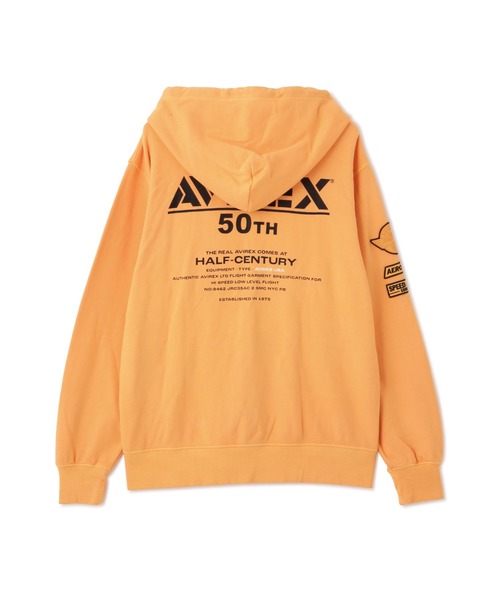 ［即完］AVIREX 50周年モデル ジップパーカー 楽天市場】AVIREX 公式通販｜《50th Anniversary》FADE WASH ZIP UP