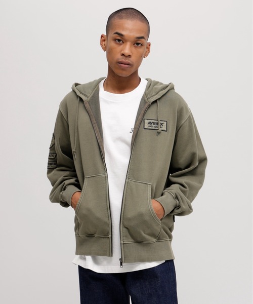 AVIREX(アヴィレックス)の「《50th Anniversary》FADE WASH ZIP UP PARKA / 50周年 フェイドウォッシュ ジップアップ パーカー / AVIREX / アヴィレックス(パーカー・メンズ・チャコール/ネイビー/オレンジ/オリーブ・MEDIUM/LARGE/X-LARGE/XX-LARGE)」の18枚目の写真