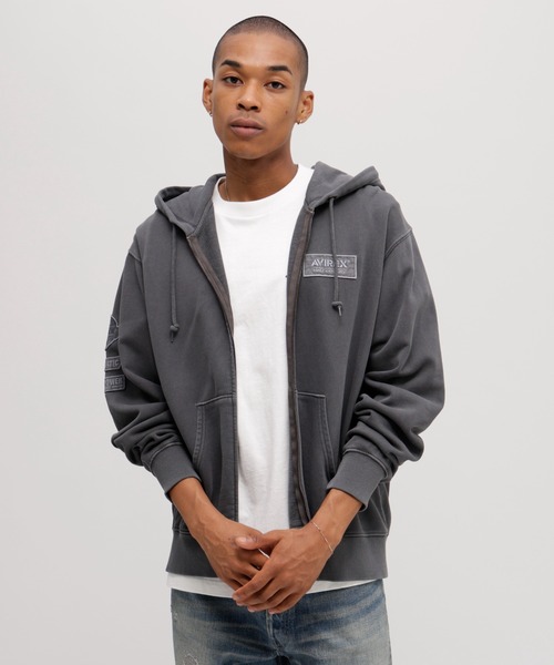 AVIREX(アヴィレックス)の「《50th Anniversary》FADE WASH ZIP UP PARKA / 50周年 フェイドウォッシュ ジップアップ パーカー / AVIREX / アヴィレックス(パーカー・メンズ・チャコール/ネイビー/オレンジ/オリーブ・MEDIUM/LARGE/X-LARGE/XX-LARGE)」の7枚目の写真