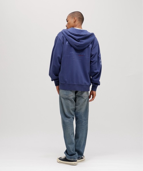 Eveの日 青フーディパーカー 50th Anniversary》FADE WASH ZIP UP PARKA / 50周年 フェイド