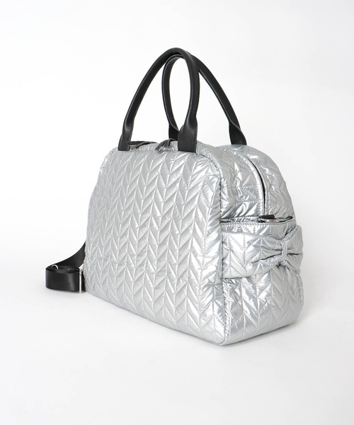 Cepica（セピカ）の「牛革×キルトBIGボストンバッグ（ボストンバッグ・レディース・シルバー/ブラック・FREE）」の20枚目の写真