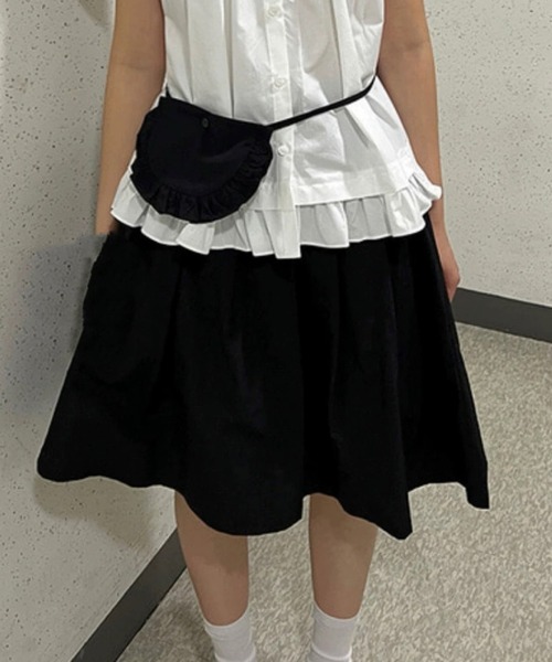HALEY PESCA(ヘーリーペスカ)の「HALEY PESCA/【ウエストポーチ付き】ミディアム丈スカート(スカート・レディース・ホワイト/グレー/ブラック・FREE)」の14枚目の写真