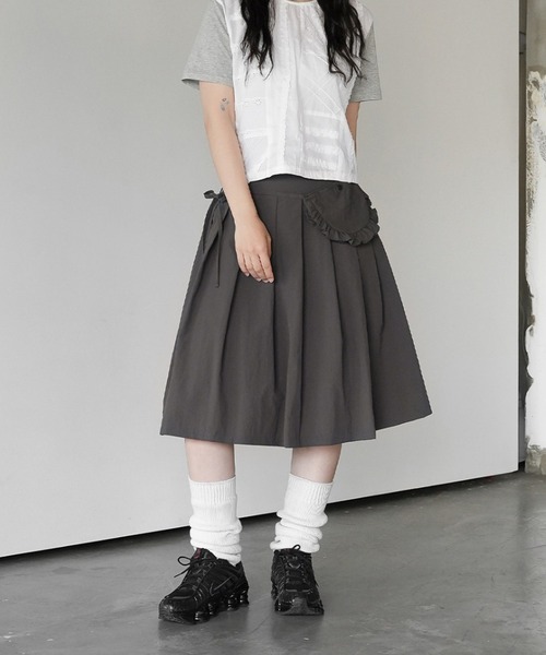 HALEY PESCA(ヘーリーペスカ)の「HALEY PESCA/【ウエストポーチ付き】ミディアム丈スカート(スカート・レディース・ホワイト/グレー/ブラック・FREE)」の21枚目の写真