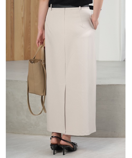 fifth（フィフス）の「【ベルト付き】ベーシックタイトロングスカート（スカート・レディース・ブラック/ベージュ・M）」の4枚目の写真