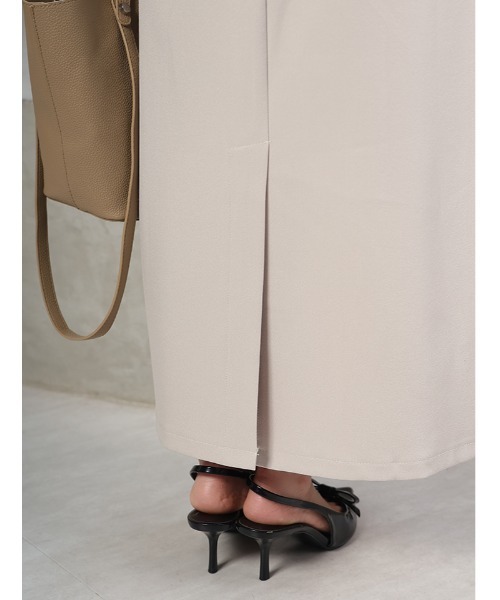 fifth（フィフス）の「【ベルト付き】ベーシックタイトロングスカート（スカート・レディース・ブラック/ベージュ・M）」の5枚目の写真
