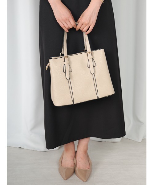 fifth（フィフス）の「【ベルト付き】ベーシックタイトロングスカート（スカート・レディース・ブラック/ベージュ・M）」の10枚目の写真