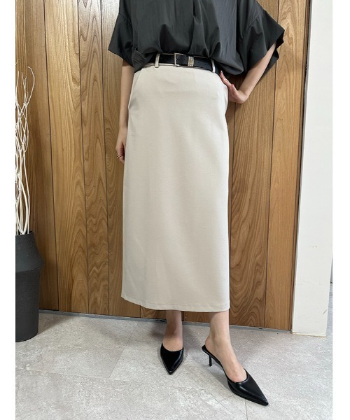 fifth（フィフス）の「【ベルト付き】ベーシックタイトロングスカート（スカート・レディース・ブラック/ベージュ・M）」の14枚目の写真