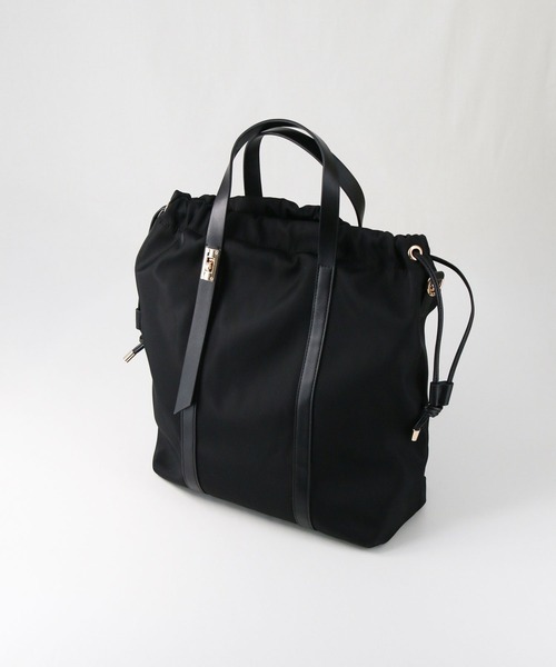 Gready Brilliant（グレディブリリアン）の「ハラコショルダートート（トートバッグ・レディース・ライトベージュ/ブラック・FREE）」の2枚目の写真