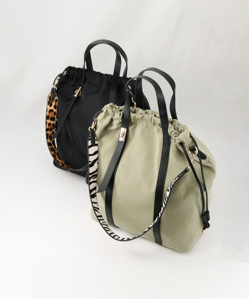 Gready Brilliant（グレディブリリアン）の「ハラコショルダートート（トートバッグ・レディース・ライトベージュ/ブラック・FREE）」の20枚目の写真