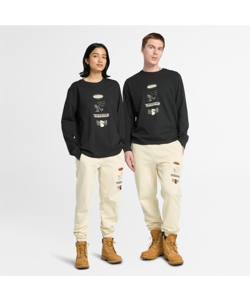 Timberland(ティンバーランド)の「長袖 "Made For Working" グラフィック Tシャツ メンズ(Tシャツ/カットソー・メンズ・ブラック・LARGE/MEDIUM/X-LARGE)」の2枚目の写真