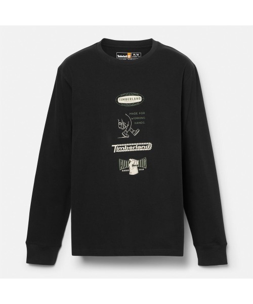 Timberland(ティンバーランド)の「長袖 "Made For Working" グラフィック Tシャツ メンズ(Tシャツ/カットソー・メンズ・ブラック・LARGE/MEDIUM/X-LARGE)」の5枚目の写真