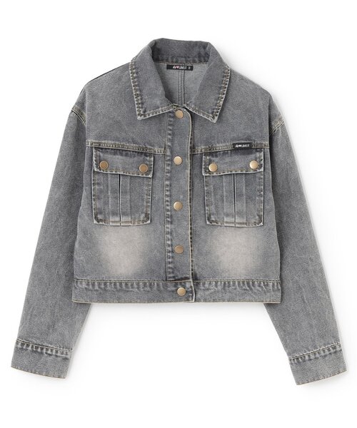 by LOVEiT（バイラビット）の「デニムジャケット（デニムジャケット・キッズ・ブルー/グレー・140cm/160cm/120cm/130cm/150cm）」の3枚目の写真