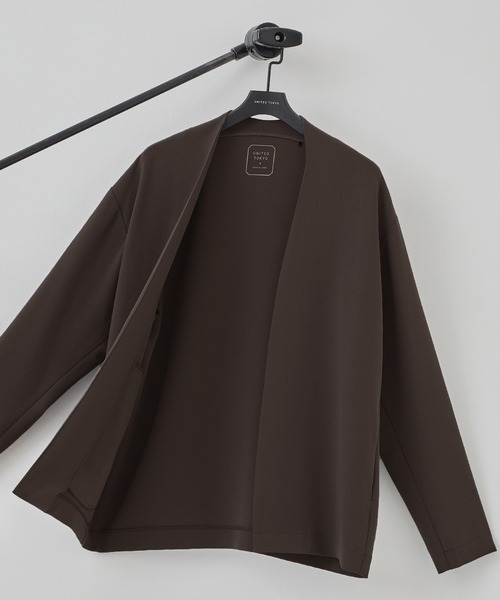 UNITED TOKYO（ユナイテッドトウキョウ）の「【FINAL SALE】Dry Air カーディガン　SETUP可｜軽量性｜伸縮性｜オフィスカジュアル｜ビジネス｜通勤（カーディガン/ボレロ・メンズ・ブラック/ダークグレー/ダークブラウン/オリーブ・1/3/2）」の3枚目の写真