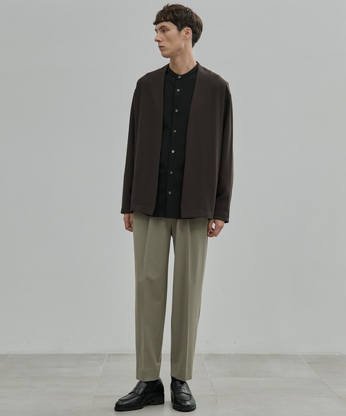 UNITED TOKYO（ユナイテッドトウキョウ）の「【FINAL SALE】Dry Air カーディガン　SETUP可｜軽量性｜伸縮性｜オフィスカジュアル｜ビジネス｜通勤（カーディガン/ボレロ・メンズ・ブラック/ダークグレー/ダークブラウン/オリーブ・1/3/2）」の8枚目の写真