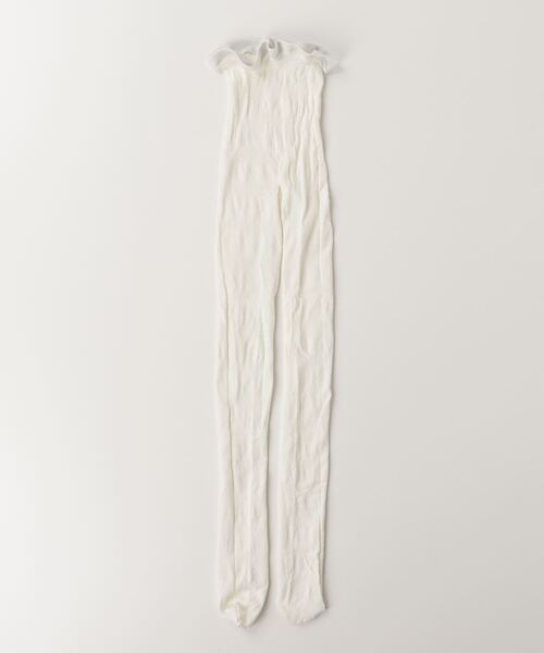 FUULLY STUDIO（フーリィーステューディオ）の「カラーシアーレースタイツ（タイツ/ストッキング・レディース・ベージュ/アイボリー/ブラック/ブルー・FREE）」の21枚目の写真