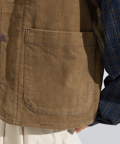 FREAK'S STORE(フリークスストア)の「RED KAP × FREAK'S STORE/レッドキャップ バッグギャザー コーデュロイベスト(ベスト・レディース・レンガ/ベージュ/ネイビー・フリ-)」の12枚目の写真