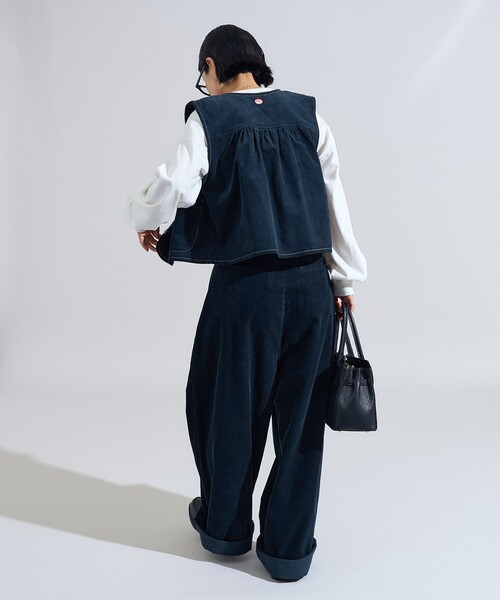 FREAK'S STORE(フリークスストア)の「RED KAP × FREAK'S STORE/レッドキャップ バッグギャザー コーデュロイベスト(ベスト・レディース・レンガ/ベージュ/ネイビー・フリ-)」の15枚目の写真
