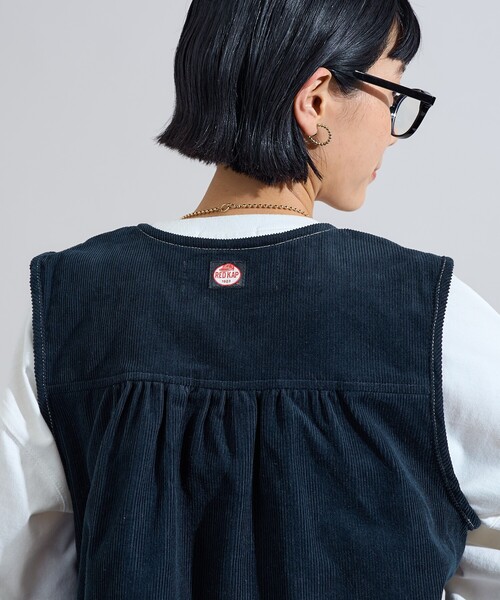 FREAK'S STORE(フリークスストア)の「RED KAP × FREAK'S STORE/レッドキャップ バッグギャザー コーデュロイベスト(ベスト・レディース・レンガ/ベージュ/ネイビー・フリ-)」の20枚目の写真