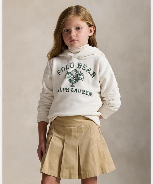 POLO RALPH LAUREN CHILDRENSWEAR(ポロ ラルフ ローレン チルドレンズウェア)の「Polo ベア フリース フーディ(パーカー・キッズ・ホワイト・3/6/4)」の1枚目の写真