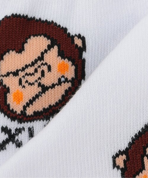 XLARGE KIDS（エクストララージキッズ）の「ファニーゴリラ総柄レッグウォーマー（その他ベビー用品・キッズ・ブラック/ホワイト・F）」の5枚目の写真