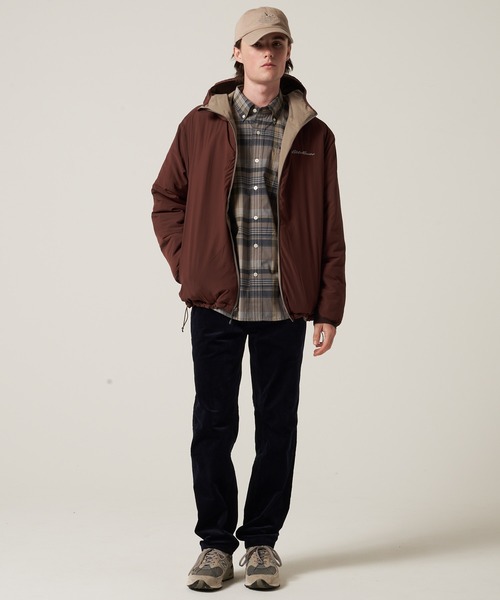 Eddie Bauer（エディーバウアー）の「イグナイトライト ストレッチ リバーシブル フーディ（ブルゾン・メンズ・ブラック/ブルー/ライトベージュ・L/XXL/M/XL）」の17枚目の写真