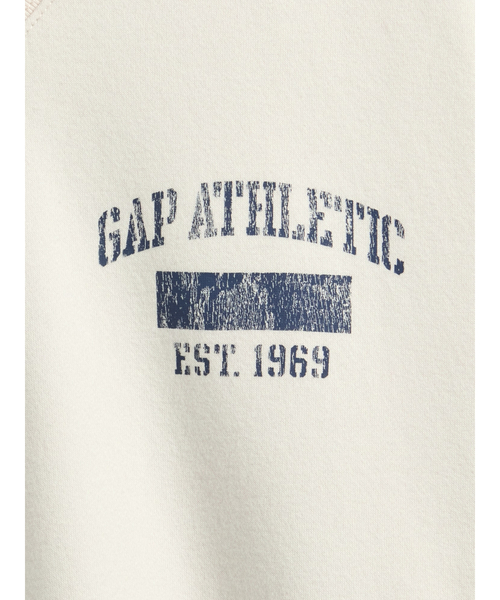 GAP(ギャップ)の「ヴィンテージソフト オーバーサイズ Vネック GAPロゴスウェット トレーナー(スウェット・メンズ・オフホワイト/ブラック/ワイン・XS/S/M/L/XL)」の8枚目の写真