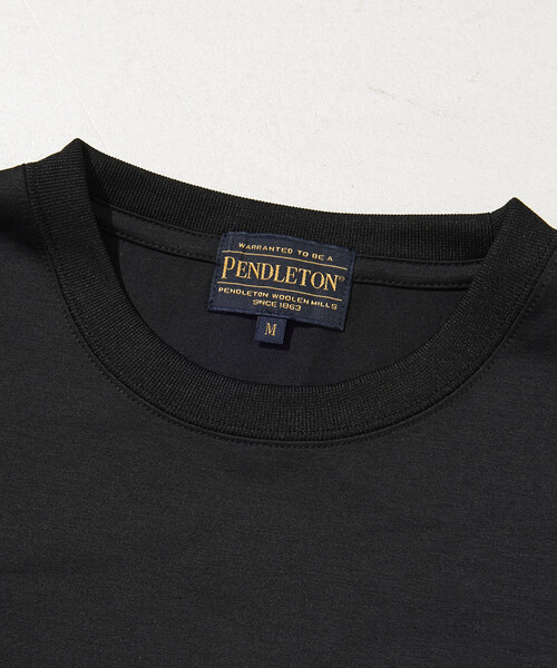 PENDLETON(ペンドルトン)の「PENDLETON/ペンドルトン 別注 バックプリント スピンドルロンT/カルキュロ素材/吸汗速乾/軽量/ドライタッチ(Tシャツ/カットソー・メンズ・オフホワイト/オリーブ/ブラック・LARGE/MEDIUM)」の5枚目の写真