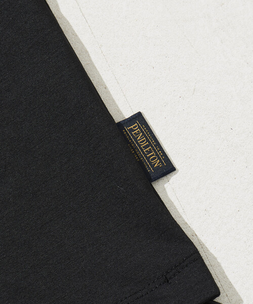 PENDLETON(ペンドルトン)の「PENDLETON/ペンドルトン 別注 バックプリント スピンドルロンT/カルキュロ素材/吸汗速乾/軽量/ドライタッチ(Tシャツ/カットソー・メンズ・オフホワイト/オリーブ/ブラック・LARGE/MEDIUM)」の9枚目の写真