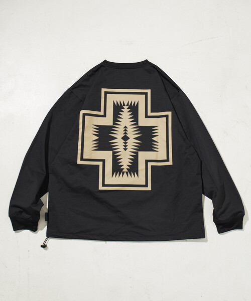 PENDLETON(ペンドルトン)の「PENDLETON/ペンドルトン 別注 バックプリント スピンドルロンT/カルキュロ素材/吸汗速乾/軽量/ドライタッチ(Tシャツ/カットソー・メンズ・オフホワイト/オリーブ/ブラック・LARGE/MEDIUM)」の12枚目の写真
