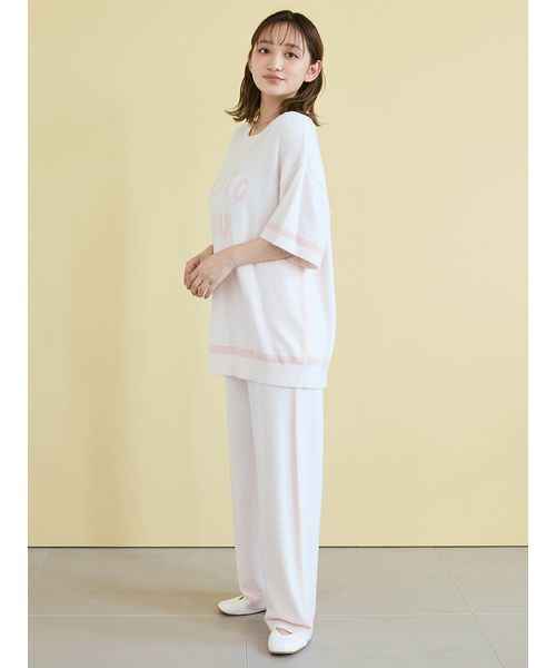 セール】スムーズィートリム半袖プルオーバー（ルームウェア/パジャマ