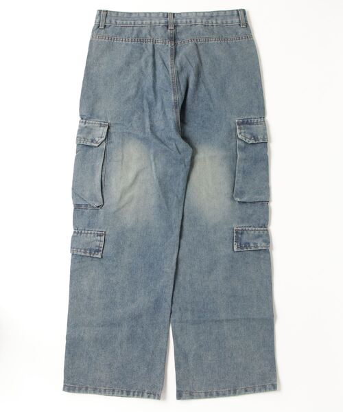 Beno（ビーノ）の「ワイドデニムカーゴパンツ（カーゴパンツ・メンズ・ブルー・MEDIUM/LARGE/X-LARGE）」の10枚目の写真