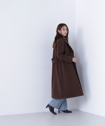 CITEN コート　ダークブラウン CITEN＞エリツキジップブルゾン