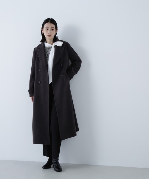 ◇ビッグカラーダブルチェスターコート（チェスターコート