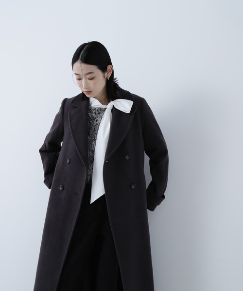 ◇ビッグカラーダブルチェスターコート（チェスターコート