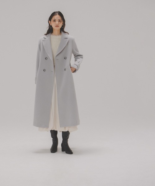 ◇ビッグカラーダブルチェスターコート（チェスターコート