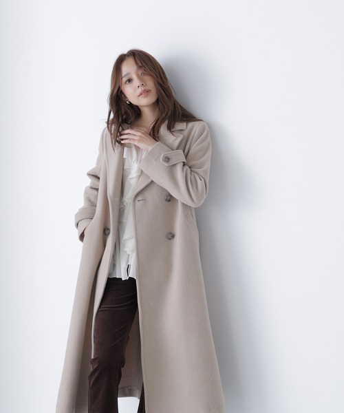 ◇ビッグカラーダブルチェスターコート（チェスターコート）｜NATURAL