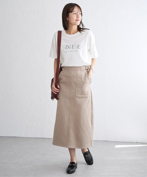 ikka(イッカ)の「GOKU楽Iラインタイトスカート(スカート・レディース・ブラック/ベージュ/ネイビー/ダークオリーブ・S/L/M)」の16枚目の写真