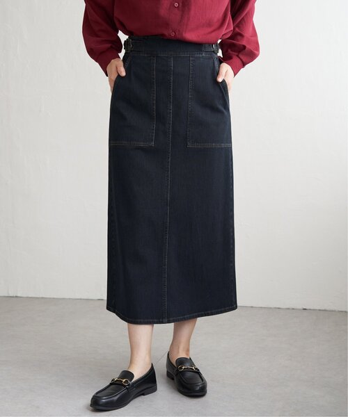 ikka(イッカ)の「GOKU楽Iラインタイトスカート(スカート・レディース・ブラック/ベージュ/ネイビー/ダークオリーブ・S/L/M)」の19枚目の写真