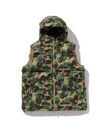A BATHING APE(アベイシングエイプ)のABC CAMO DOWN VEST(ダウンベスト)
