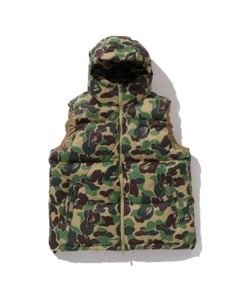 A BATHING APE(アベイシングエイプ)の「ABC CAMO DOWN VEST(ダウンベスト・メンズ・グリーン/ピンク/ブルー・LARGE/SMALL/X-LARGE/MEDIUM/XX-LARGE)」の1枚目の写真