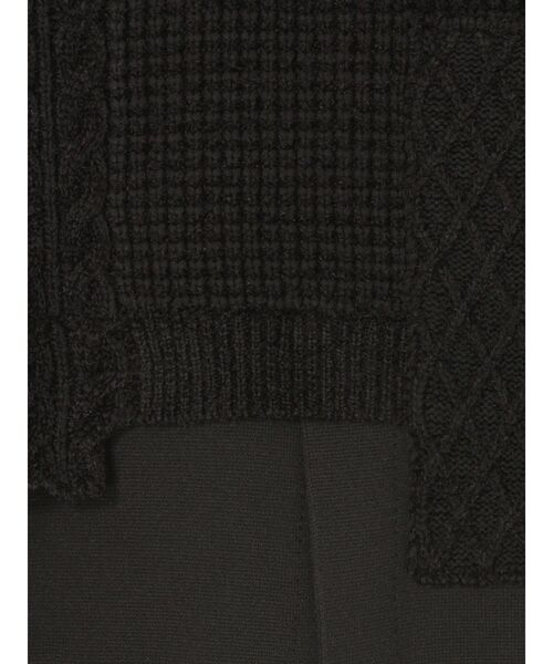 UN3D.(アンスリード)の「CABLE LAYER SHORT KNIT TOP / ケーブルレイヤーショートニットトップ(ニット/セーター・レディース・ホワイト/グレー/ブラック・FREE)」の17枚目の写真