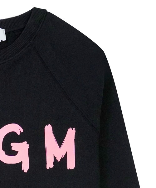 MSGM(エムエスジーエム)の「【NEW】MSGM ブラッシュロゴ スウェットシャツ【Japan Exclusive】(スウェット・レディース・ブラック×ピンク・S/XS/M/L)」の5枚目の写真