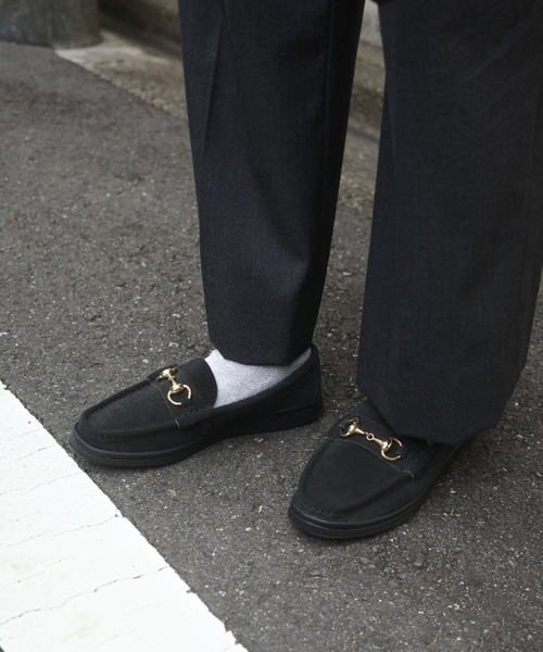 MANEBU（マネブ）の「MANEBU/マネブ　BITCH SUEDE　ビットローファー　スエード　レディース（ローファー・レディース・ブラック・36/37/38）」の2枚目の写真