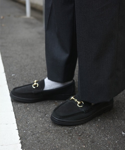 MANEBU（マネブ）の「MANEBU/マネブ　BITCH SUEDE　ビットローファー　スエード　レディース（ローファー・レディース・ブラック・36/37/38）」の3枚目の写真