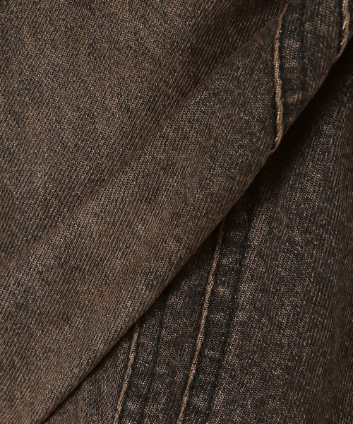 WISM(ウィズム)の「NVRFRGT / ネヴァーフォーゲット 3D TWISTED WIDE LEG JEANS MUD(デニムパンツ・メンズ・ライトブルー/ブラック系その他・1/2/3)」の19枚目の写真