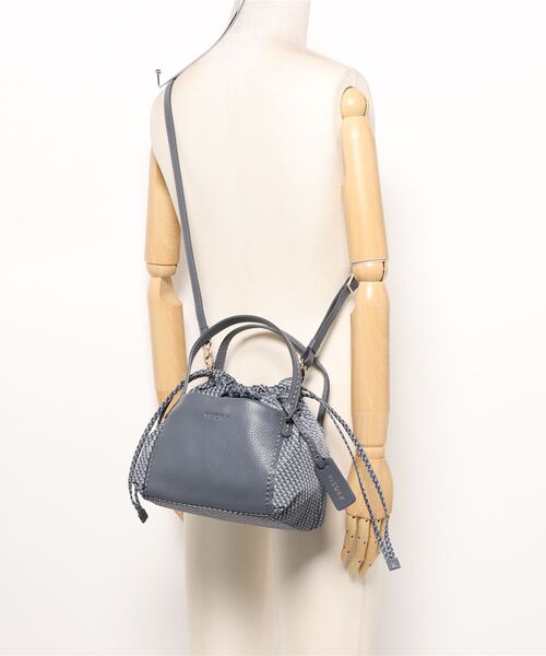 SAC'S BARJean（サックスバージーン）の「【VISONA/ヴィソナ】 HAND BAG S（ハンドバッグ・レディース・スカイブルー/ブラック/レッド/ベージュ系その他/グレイッシュベージュ/ブルー・FREE）」の11枚目の写真