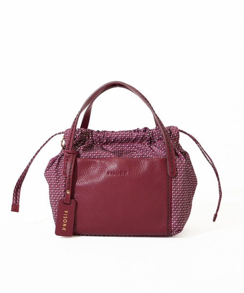 SAC'S BARJean（サックスバージーン）の「【VISONA/ヴィソナ】 HAND BAG S（ハンドバッグ・レディース・スカイブルー/ブラック/レッド/ベージュ系その他/グレイッシュベージュ/ブルー・FREE）」の6枚目の写真